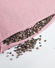 poduszki z łuską Lniana poduszka z gryką  DUSTY PINK