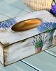 przechowywanie - różne Pudełko na chusteczki, chustecznik, shabby chic,lawenda