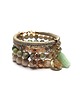 bransoletki z kamieni naturalnych Ivory and pistachios vol. 7 /27.11.24/ - set