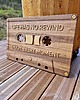inne Retro kaseta magnetofonowa z drewna, dekoracja XXL PRL