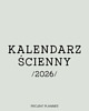 kalendarze i plannery Minimalistyczny kalendarz ścienny 2026