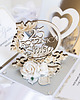 kartki scrapbooking Rocznica ślubu, srebrne gody, exploding box, kartka 3d