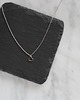 naszyjniki - inne Rhodium Plated Tiny Heart Necklace no 2