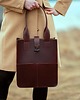 torby na ramię Torba ze skóry, czekoladowo-brązowa torba, Handmade, Shopper