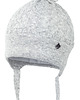 czapki dziecięce Dziewczęca czapka na zimę ADALINA jasny popiel