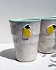 kubki Kubek ceramiczny wysoki cytryna