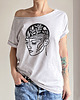 t-shirt damskie Kobieta Botaniczna Szary Oversize