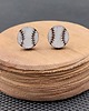 kolczyki drewniane Kolczyki drewniane BASEBALL