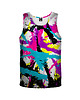 t-shirty dla dziewczynki Bokserka Top Girl DR.CROW Psychodelic Graffiti