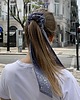 gumki do włosów Scrunchie Gabi z odwiązywaną szarfą
