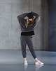 spodnie dresowe damskie Spodnie dresowe THE GREY o kroju marchewkowym Unisex