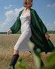 kardigany damskie Kardigan  oversize maxi F1271