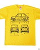 t-shirty męskie koszulka FIAT 126 MALUCH YELLOW tshirt
