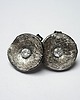 kolczyki wire wrapping Kapsle crystal- sztyfty