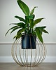 kwietniki Kwietnik metalowy loft design Ball GOLD śr. 43cm
