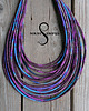 naszyjniki - inne Masajka "Violet & Turquoise"