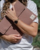 etui na laptopa Etui na laptopa do 16" - skóra wegańska - Pastel Plum
