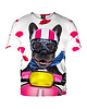 t-shirt damskie Damski T-shirt DR.CROW Dog on Scooter