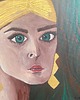 obrazy HEY WEIRDO by Magda Kubiak 40x40 oryginał na płótnie