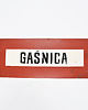 plakaty Plakat Tablica informacyjna GAŚNICA, Polska, lata 70.