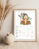 plakaty KALENDARZ ŚCIENNY 2024 KOBIECY BOHO PLAKAT A3