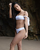 stroje kąpielowe i kostiumy kąpielowe damskie TROPIKO SWIMWEAR - CAPRI BANDEAU TOP white