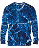 bluzy męskie Bluza Bez Kaptura Męska DR.CROW Marble Blue