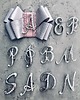 broszki Brosza Personalizowana  z literkami  N K D R A S P