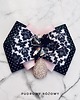 broszki Brosza  z czarną ozdobą w stylu glamour  NEW