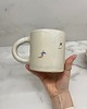 kubki i filiżanki Ceramiczny Kubek Handmade 380 ml z Narciarzami