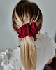 gumki do włosów Gumka jedwabna, scrunchie, frotka burgundy rose MAXI