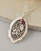 wisiory Znaki Zodiaku - Lew  - srebrny medalion