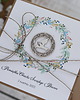 kartki, zaproszenia na chrzest Ręcznie robiona kartka z kopertą na chrzest dla chłopca z gołąbkiem w kole