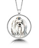 wisiory Medalion okrągły SHIH TZU rasowy pies