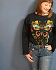 bluza bez kaptura damska Bluza bawełniana Motyl Pomarańczowy