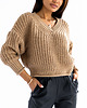 swetry damskie  Sweter BLANC w camelowym kolorze