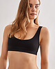 biustonosze damskie Bralet Brigitte z organicznej bawełny GOTS basic black