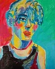 obrazy Ręcznie malowany portret obraz  boy
