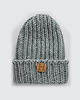 czapki damskie Czapka beanie z wełny merynosa handmade SZARY