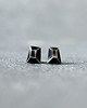 kolczyki wire wrapping Srebrne kolczyki geometryczne