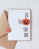 kartki scrapbooking Dynia Halloween. Zaproszenia urodzinowe