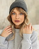 czapki damskie Czapka Gentle Cashmere Szary Grafit