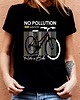 t-shirt damskie Koszulka damska No polution true explorer