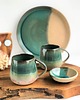 kubki Taca / Patera +  kubki ceramiczne 2 szt -  Rajska Plaża