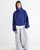 bluzy męskie Niebieskie hoodie oversize