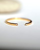 pierścionki złote Otwarty Złoty Pierścionek z Diamentami, Złoto próby 585, Ręcznie Robiony