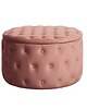 pufy do siedzenia Pufa puf ze schowkiem Barock Chesterfield aksamitna antyczy róż 75cm