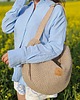 torby na ramię Torba worek w stylu boho z plecionki Waflowej