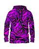 bluzy męskie Męska Bluza z kapturem Purple Roses