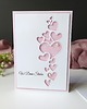 kartki scrapbooking Ślubna kartka serca